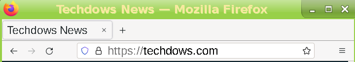 Showing the lack of RSS button in the address bar of a newer (91) Firefox version